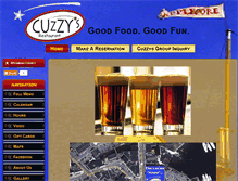 Tablet Screenshot of cuzzysrestaurant.com